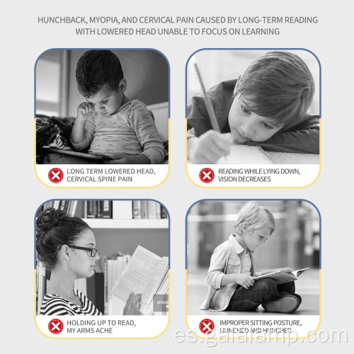 Lámpara de escritorio LED recargable que cuida los ojos